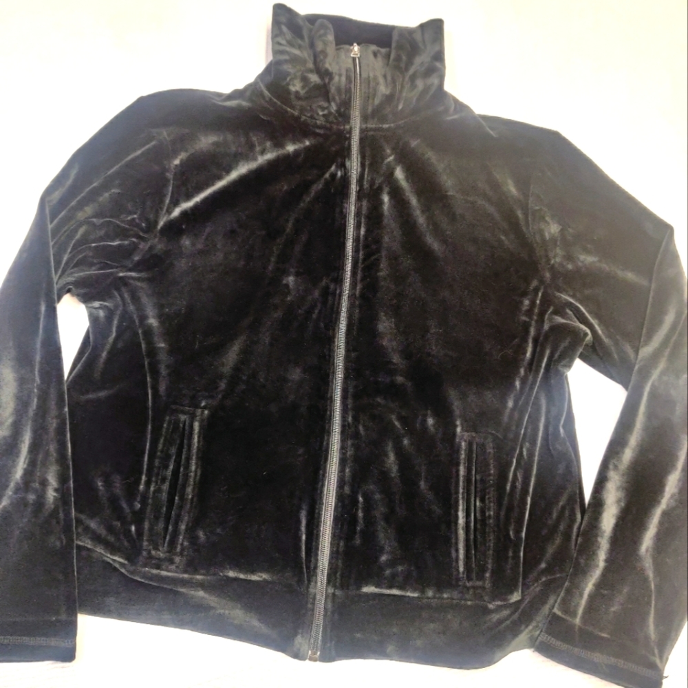 Talbots Women's Velour Jogger Jacket LP